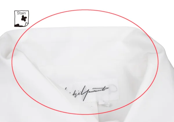 Yohji Yamamoto FEMME Cotton Switch Design High Collar Shirt K-168275_005