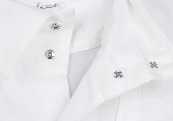 Yohji Yamamoto FEMME Cotton Switch Design High Collar Shirt K-168275_006