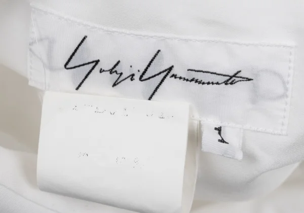 Yohji Yamamoto FEMME Cotton Switch Design High Collar Shirt K-168275_018