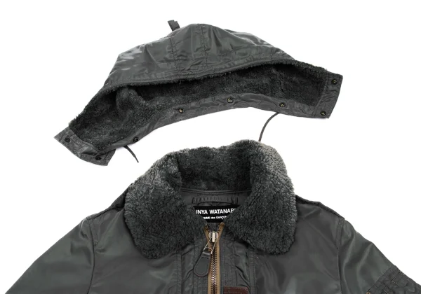 JUNYA WATANABE COMME des GARCONS Boa Hooded Padding Military Pullover Jacket K-168276_006
