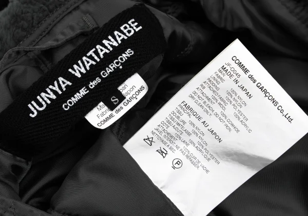 JUNYA WATANABE COMME des GARCONS Boa Hooded Padding Military Pullover Jacket K-168276_018