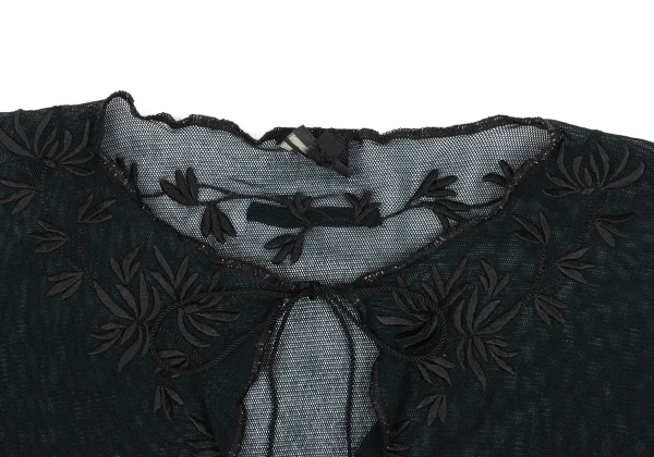 Jean Paul GAULTIER HOMME Nylon Botanical Embroidery Mesh Skipper T-shirt K-168279_003