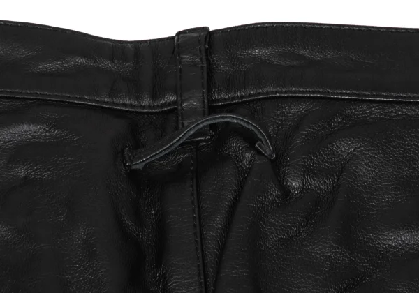 Jean Paul GAULTIER HOMME Ball Chain Lace-Up Design Sheep Leather Pants K-168280_012