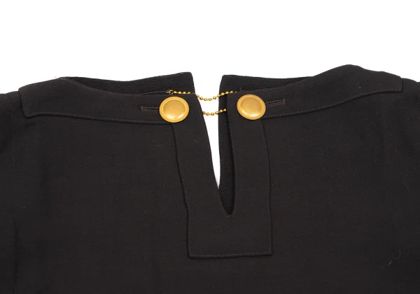 Jean Paul GAULTIER FEMME Wool Chain Button Neck Design Dress K-168281_004