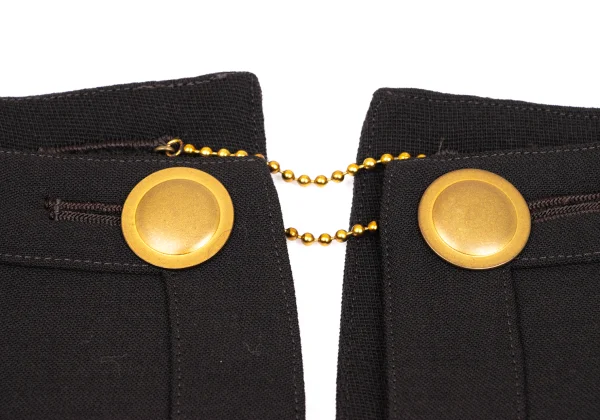 Jean Paul GAULTIER FEMME Wool Chain Button Neck Design Dress K-168281_005