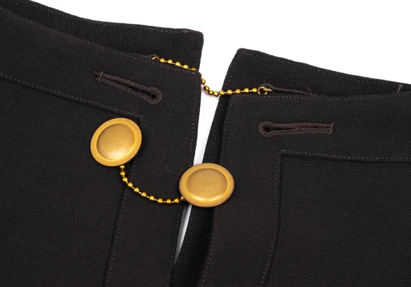 Jean Paul GAULTIER FEMME Wool Chain Button Neck Design Dress K-168281_006