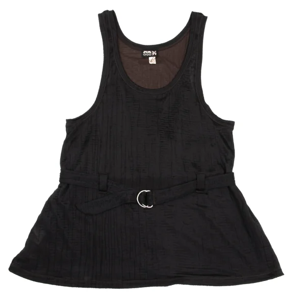 JPG by GAULTIER Nylon Wrinkled Belted Tank Top  K-168283_002