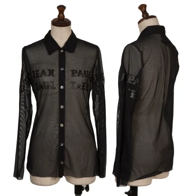 Jean Paul GAULTIER CLASSIQUE Logo Printed Mesh Shirt