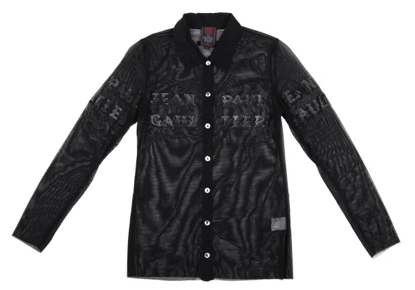 Jean Paul GAULTIER CLASSIQUE Logo Printed Mesh Shirt K-168284_002