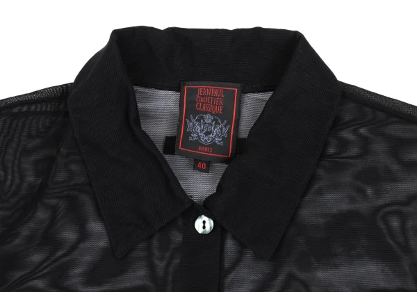 Jean Paul GAULTIER CLASSIQUE Logo Printed Mesh Shirt K-168284_004