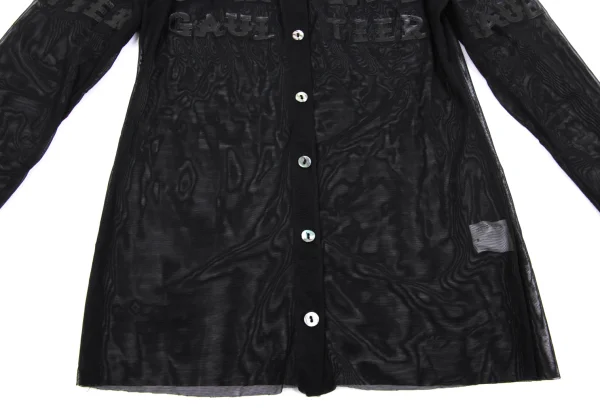 Jean Paul GAULTIER CLASSIQUE Logo Printed Mesh Shirt K-168284_011