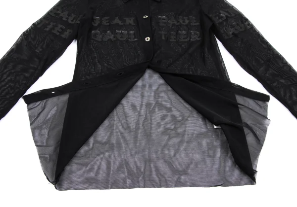 Jean Paul GAULTIER CLASSIQUE Logo Printed Mesh Shirt K-168284_012