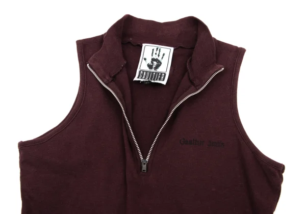 GAULTIER JEAN'S Cotton Zip Neck Sleeveless Top K-168285_005