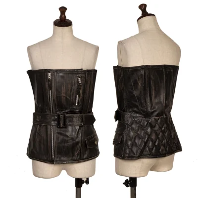 Unbranded Deconstructed Design Leather Corset