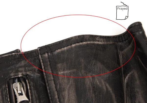 Unbranded Deconstructed Design Leather Corset K-168286_004