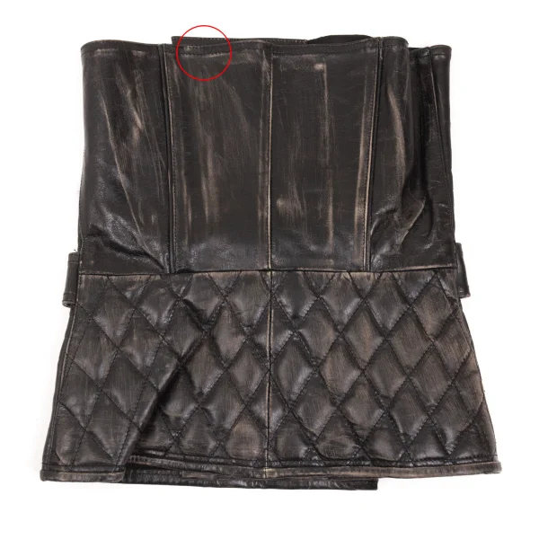 Unbranded Deconstructed Design Leather Corset K-168286_017