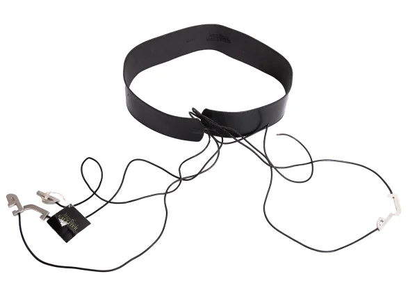 Jean Paul GAULTIER Metal Charm Design Leather Belt K-168290_003