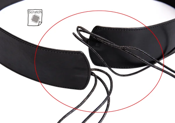 Jean Paul GAULTIER Metal Charm Design Leather Belt K-168290_004