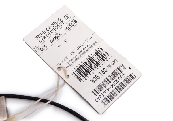 Jean Paul GAULTIER Metal Charm Design Leather Belt K-168290_010