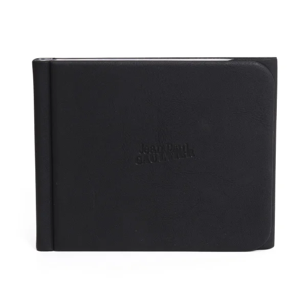 Jean Paul GAULTIER Logo Embossed CD Case Black  K-168291_001