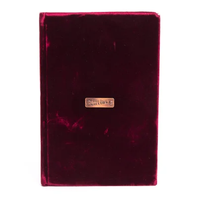 Jean Paul GAULTIER Metal Logo Plate Velour Photo Book