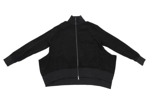 Ground Y Crepe de Chine Drape Zip Blouson K-168305_002