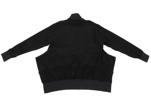 Ground Y Crepe de Chine Drape Zip Blouson K-168305_012