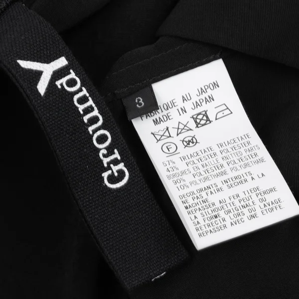 Ground Y Crepe de Chine Drape Zip Blouson K-168305_014