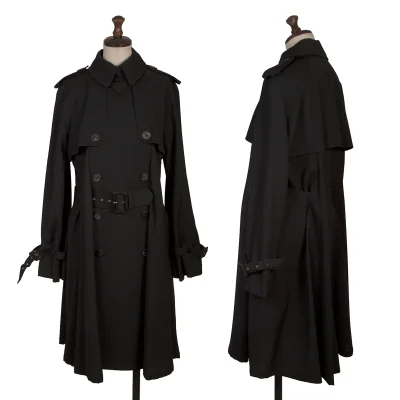 Jean Paul GAULTIER FEMME Wool Gaba Double Trench Coat