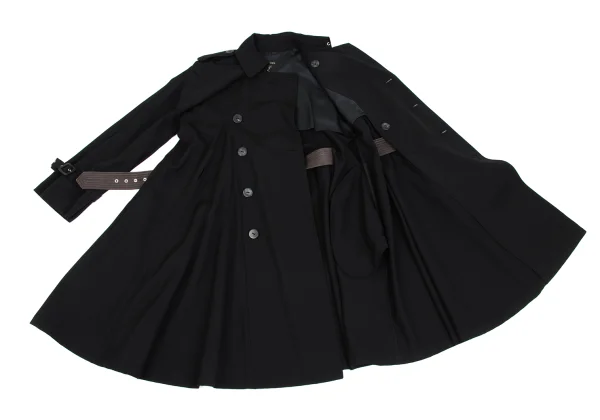 Jean Paul GAULTIER FEMME Wool Gaba Double Trench Coat K-168311_013