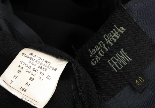 Jean Paul GAULTIER FEMME Wool Gaba Double Trench Coat K-168311_019