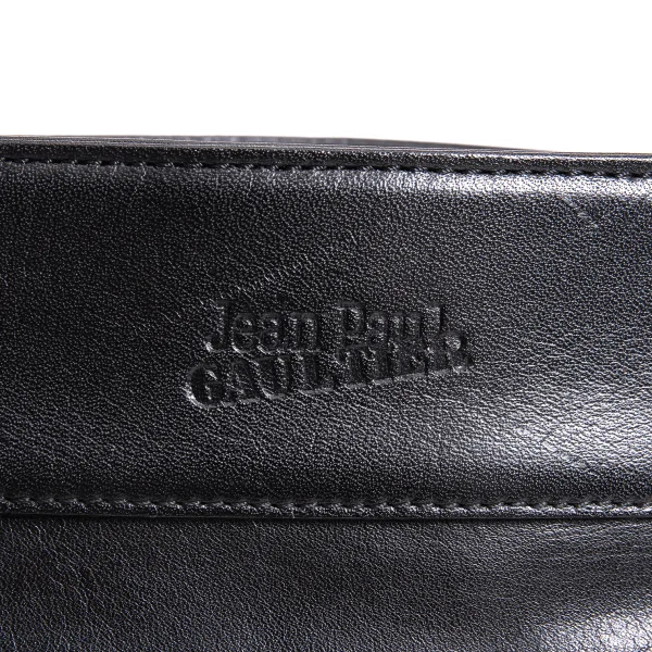 Jean Paul GAULTIER Embroidery Leather Hand Bag K-168320_005