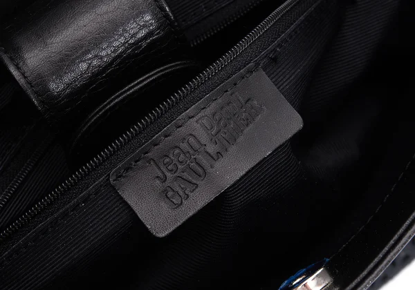 Jean Paul GAULTIER Embroidery Leather Hand Bag K-168320_013