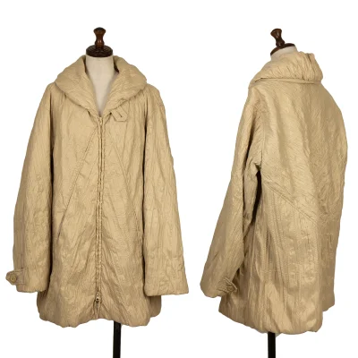 WINDCOAT Poly Nylon Wrinkle Pleats Padded Jacket