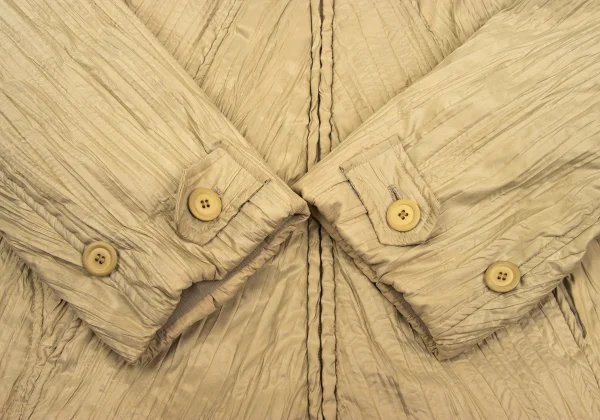 WINDCOAT Poly Nylon Wrinkle Pleats Padded Jacket K-168322_007