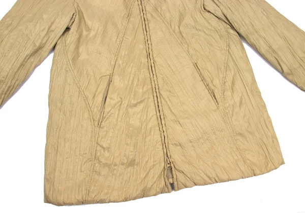 WINDCOAT Poly Nylon Wrinkle Pleats Padded Jacket K-168322_009