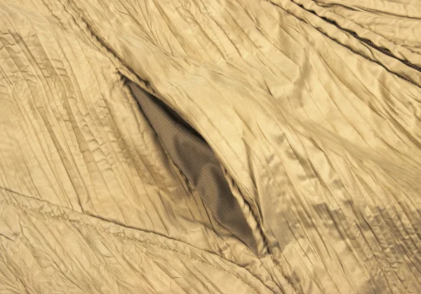 WINDCOAT Poly Nylon Wrinkle Pleats Padded Jacket K-168322_010