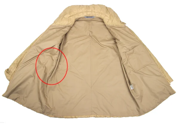 WINDCOAT Poly Nylon Wrinkle Pleats Padded Jacket K-168322_012