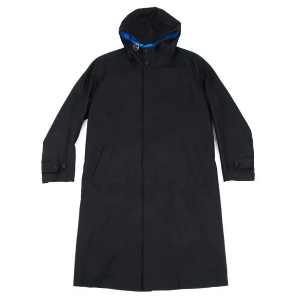 COMME des GARCONS HOMME Cotton Wool Hooded Coat Black S K-168325_001