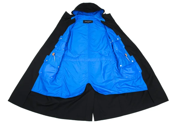 COMME des GARCONS HOMME Cotton Wool Hooded Coat K-168325_013