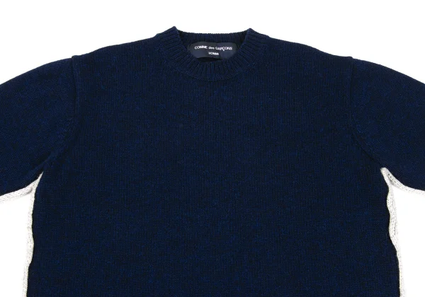 COMME des GARCONS HOMME Side String Wool Knit Sweater K-168327_002