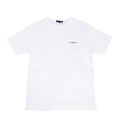 COMME des GARCONS HOMME Cotton Logo Printed T Shirt