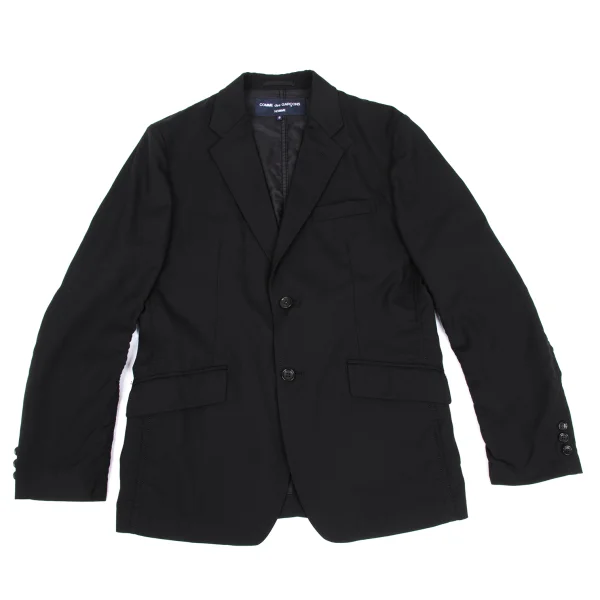 COMME des GARCONS HOMME Wool Puckering 2B Jacket Black S K-168331_001