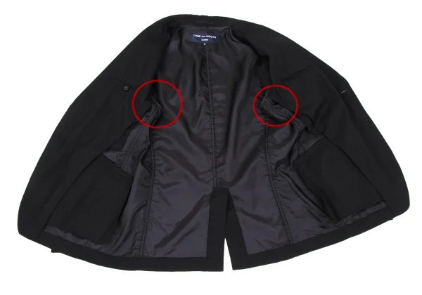 COMME des GARCONS HOMME Wool Puckering 2B Jacket K-168331_012