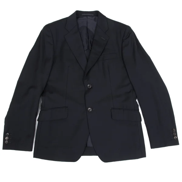 COMME des GARCONS HOMME Mohair Blend Wool 2B Jacket Navy M K-168334_001