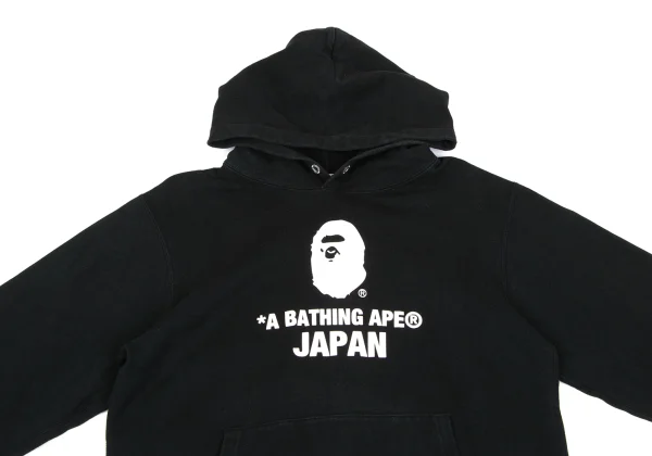 A BATHING APE BAPE Logo Print Hoodie K-168338_002