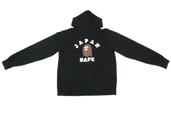A BATHING APE BAPE Logo Print Hoodie K-168338_015