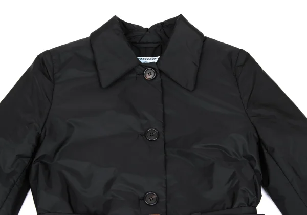 PRADA Belted Padding Nylon Coat K-168342_003