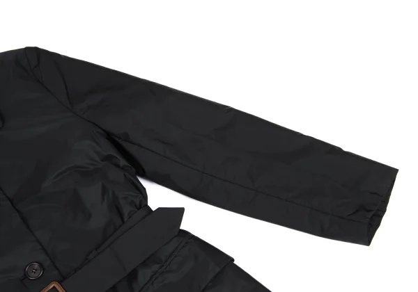 PRADA Belted Padding Nylon Coat K-168342_006