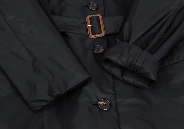 PRADA Belted Padding Nylon Coat K-168342_007